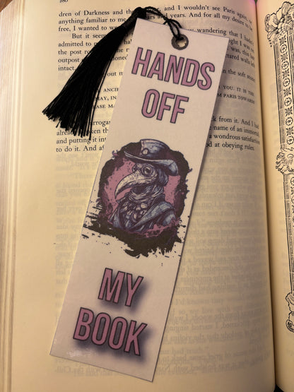 Hands off My Book - Plague Doctor Bookmarks (Set of 5)