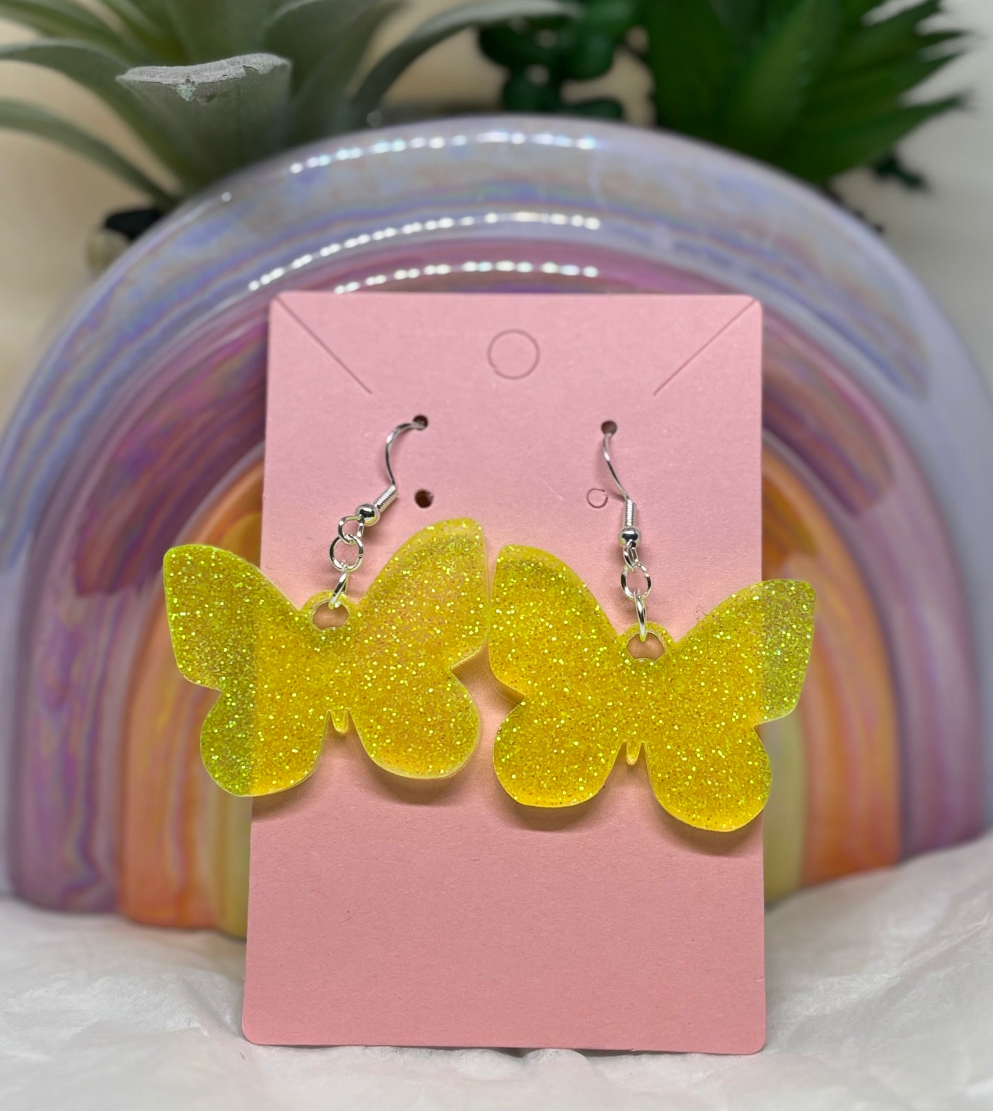 Butterfly Earrings (Yellow)