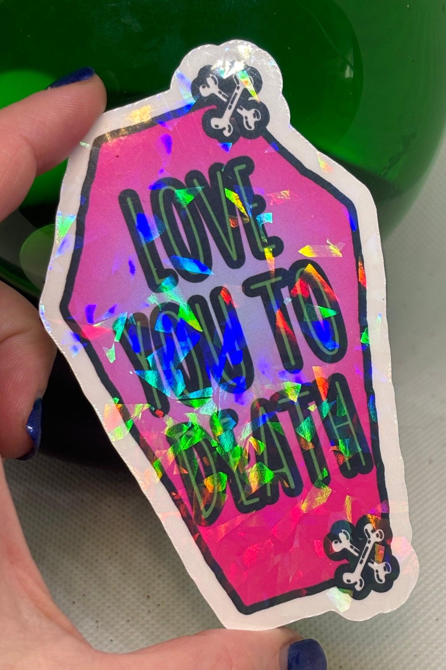 Love You to Death Sticker (Pink)