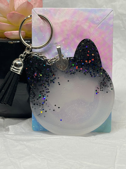 Color-Changing Spooky Cat Keychain