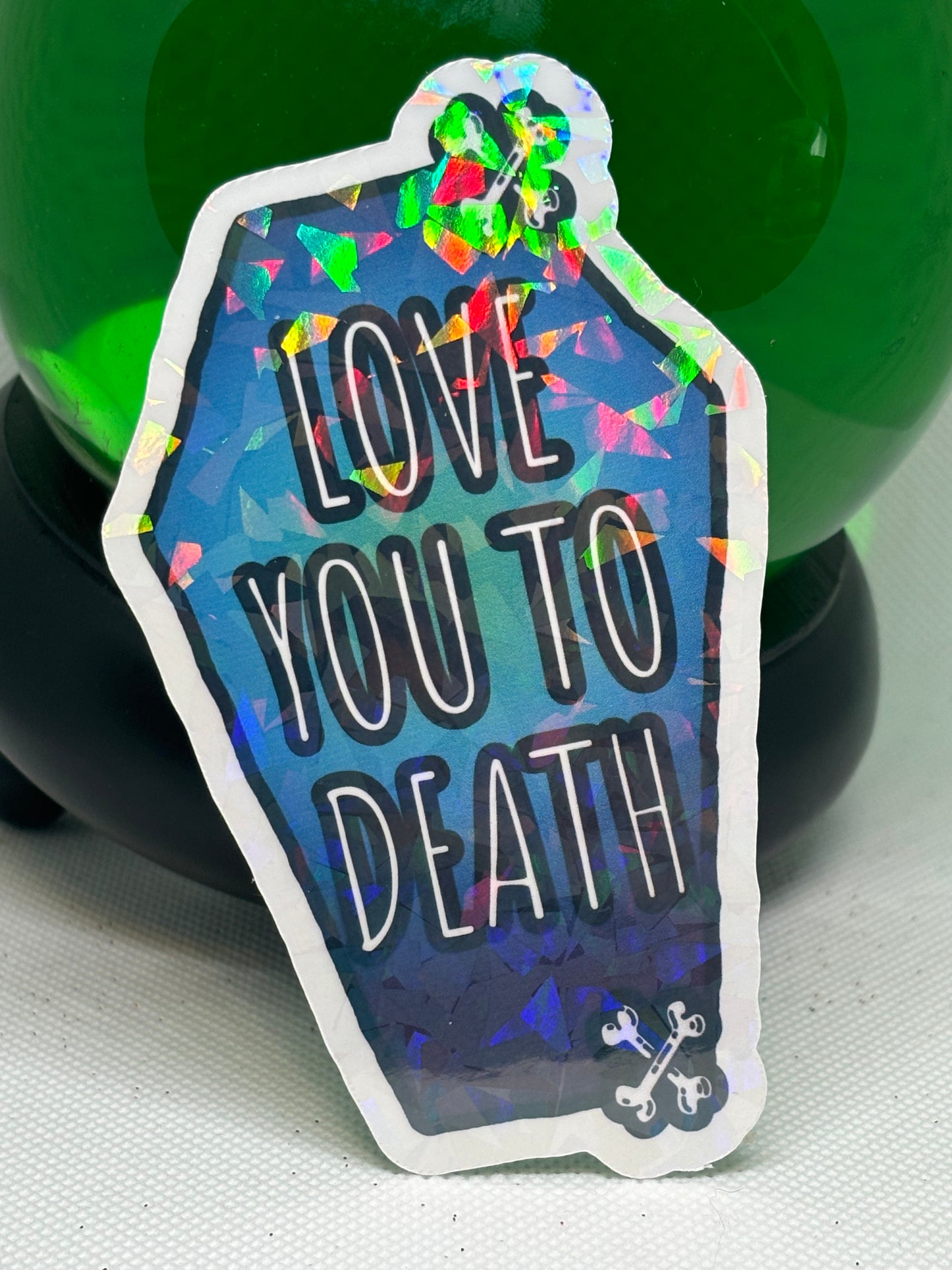 Love You to Death Sticker (Blue)