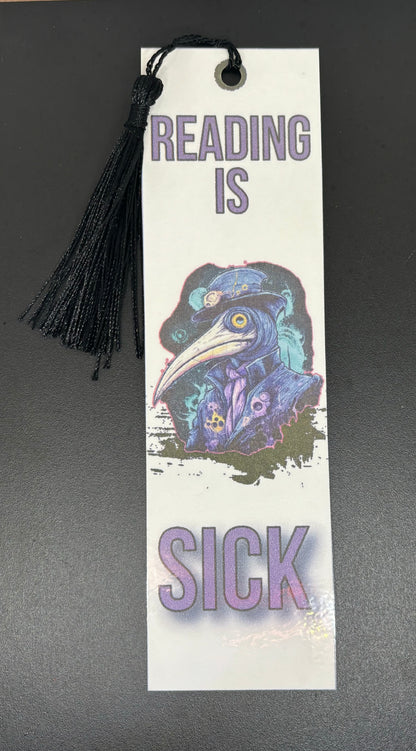 Reading is Sick - Plague Doctor Bookmarks (Set of 5)