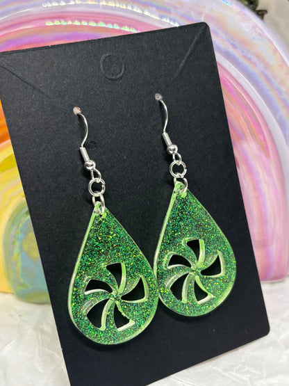 Teardrop Swirl Earrings