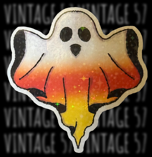 Candy Corn Ghost Sticker