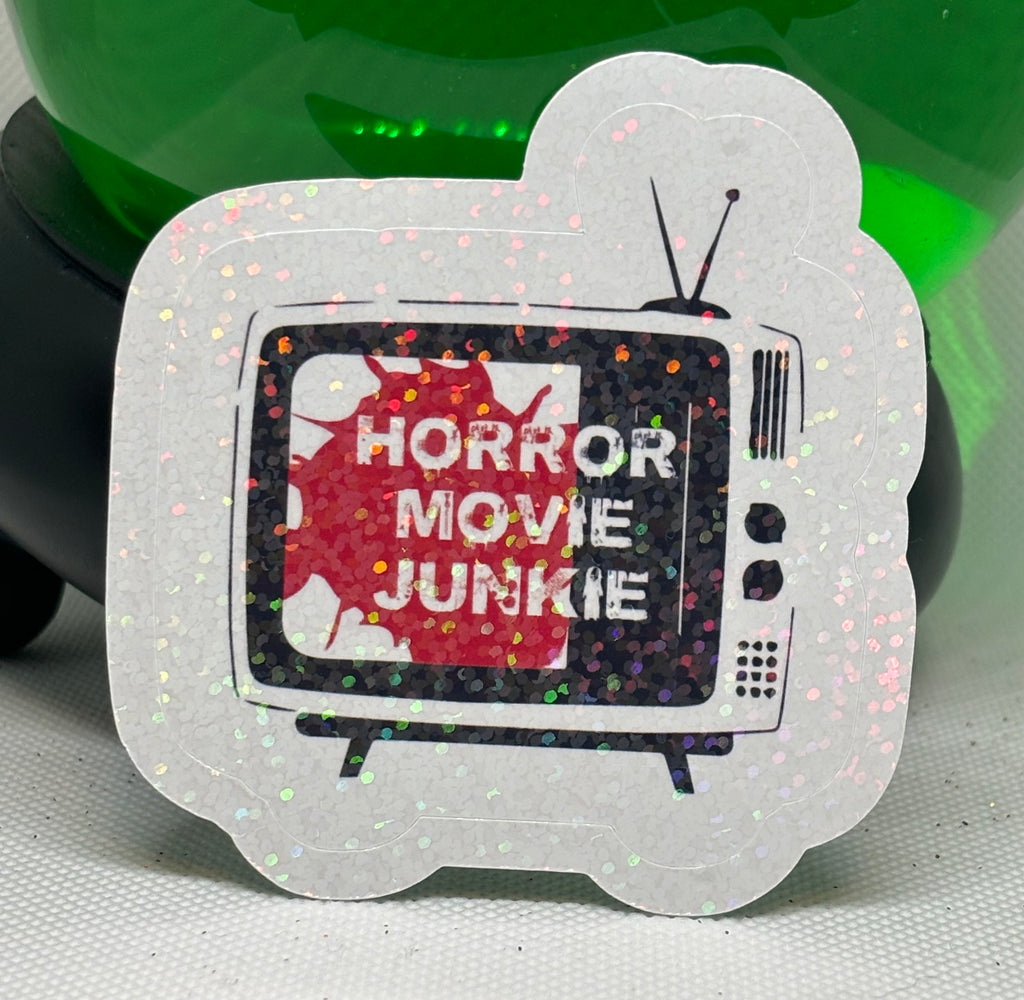 Horror Movie Junkie Sticker