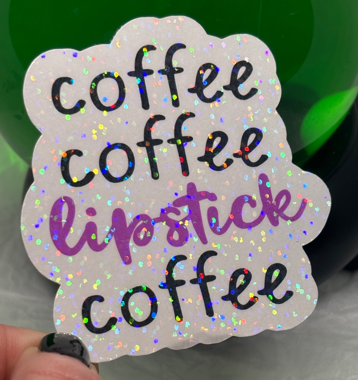 Coffee Lipstick Coffee Sticker