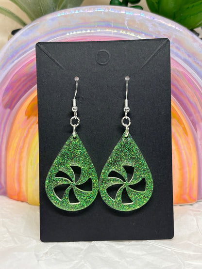 Teardrop Swirl Earrings