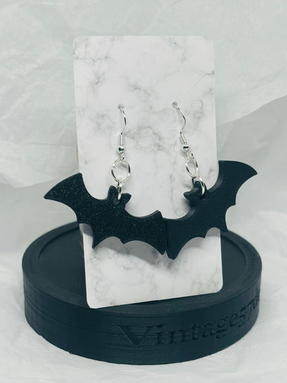 Bat Earrings (Black)