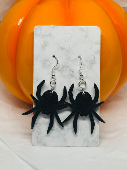 Spider Earrings (Black)