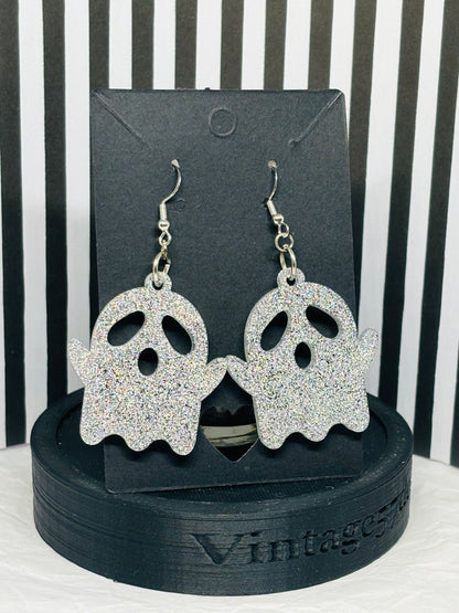 Ghost Earrings (Silver)