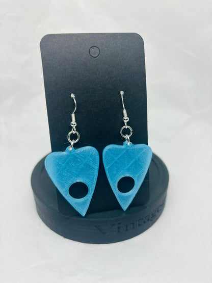 Glowing Planchette Earrings (Blue)