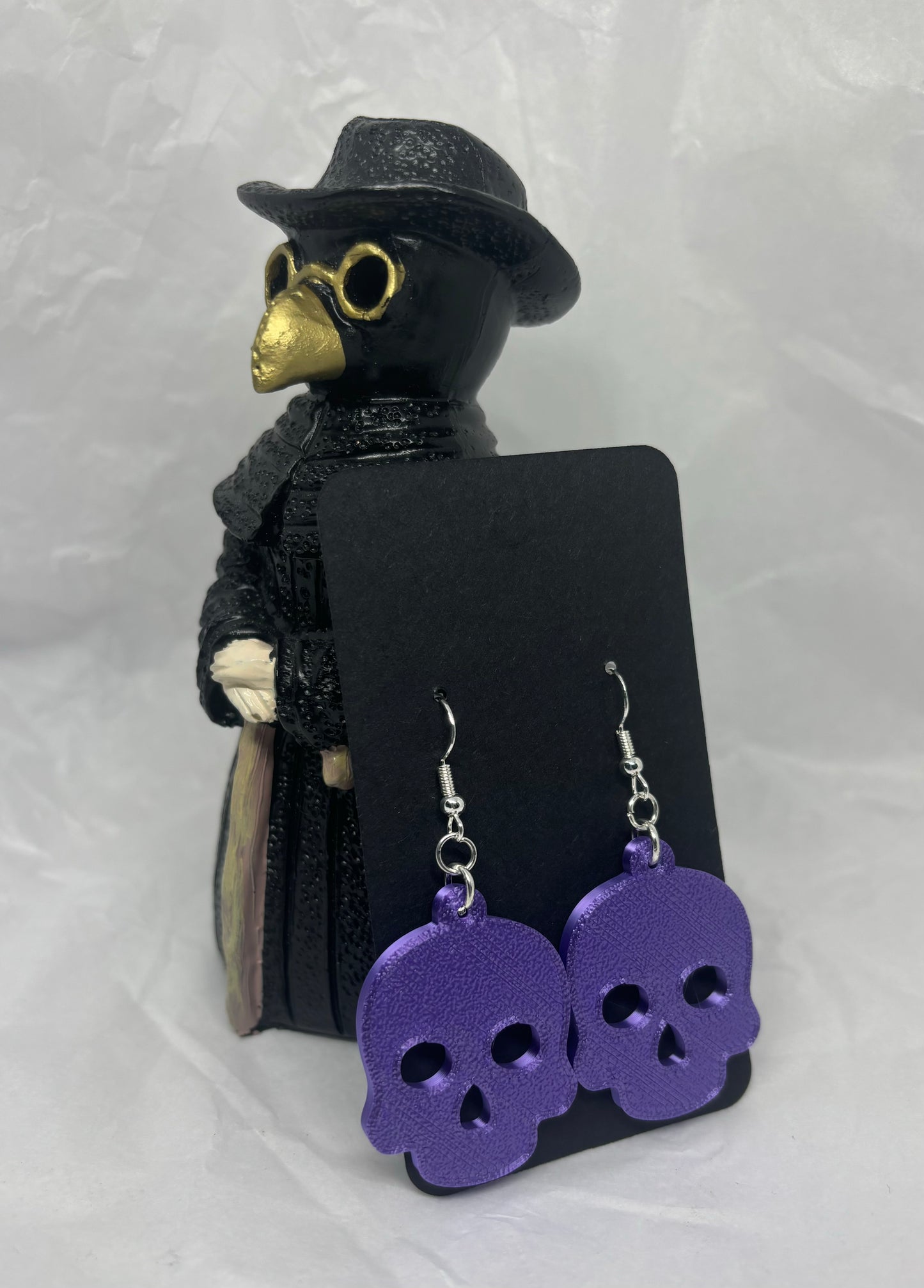 Skull Earrings (Purple)