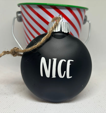 Nice & Naughty Ornament