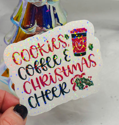 Cookies, Coffee & Christmas Cheer Sticker