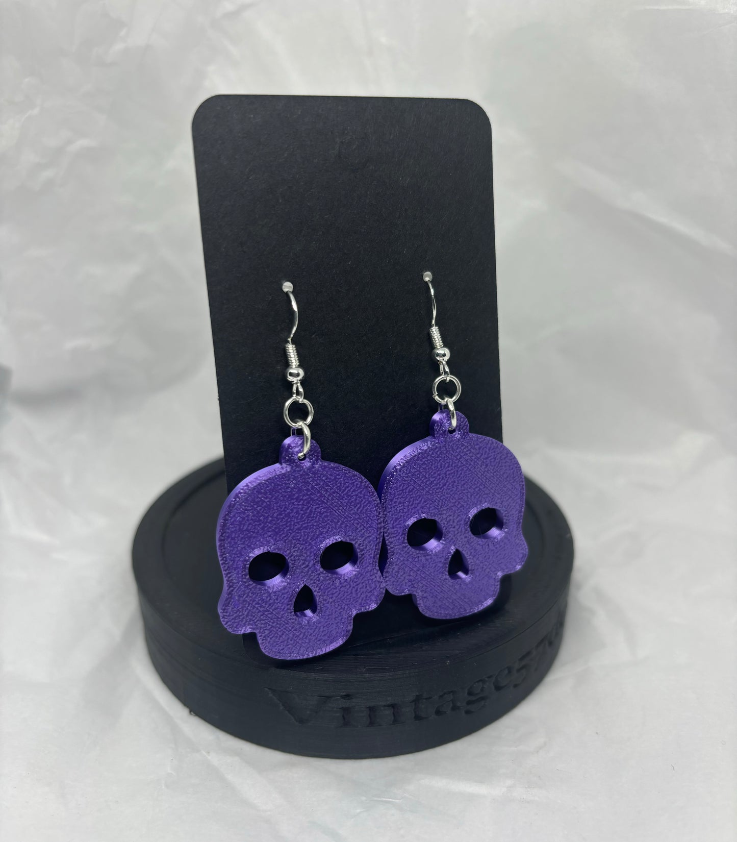 Skull Earrings (Purple)