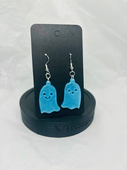 Glowing Ghost Earrings (Blue)