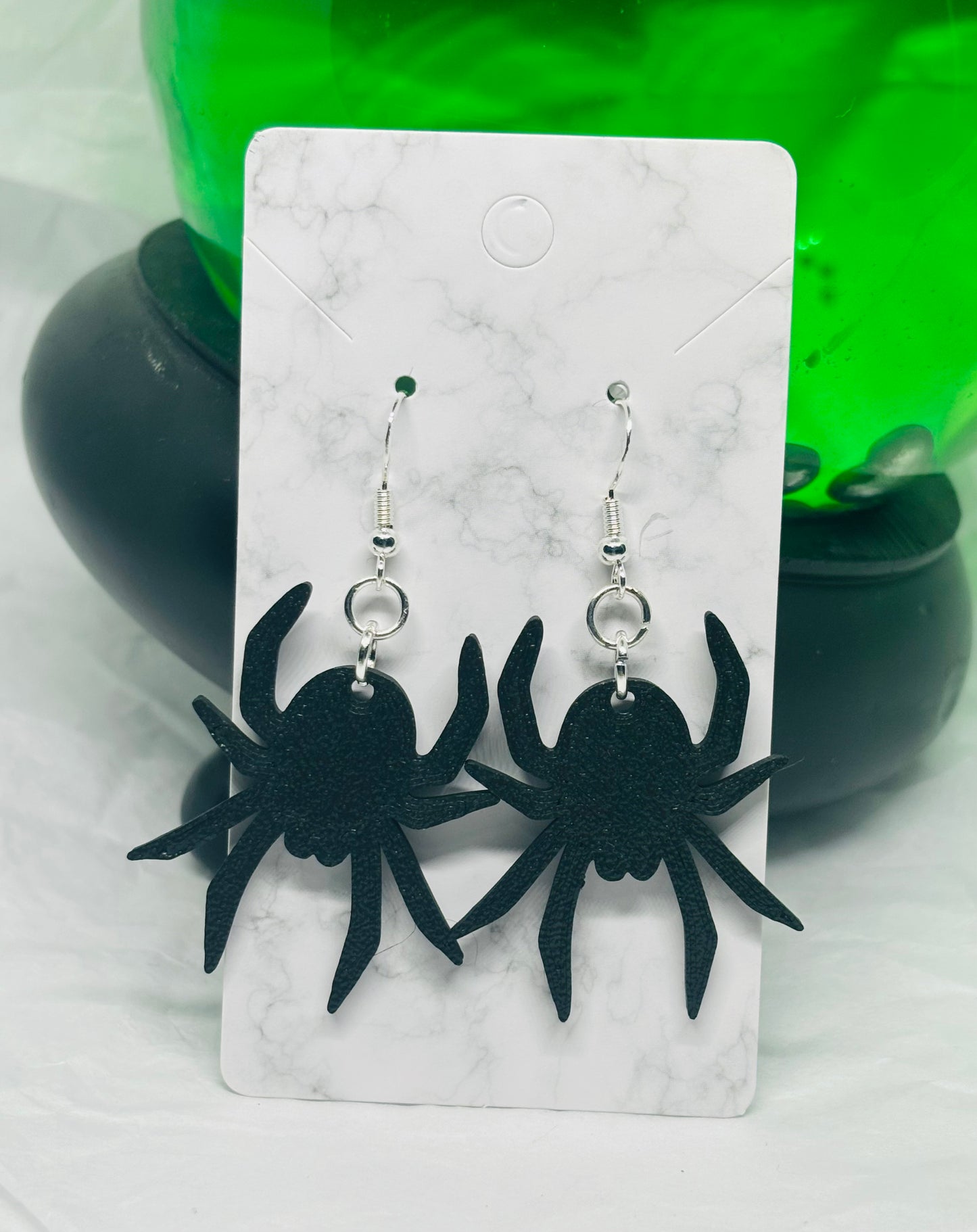 Spider Earrings (Black)