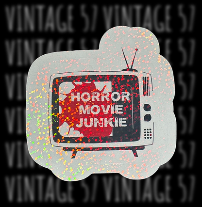Horror Movie Junkie Sticker