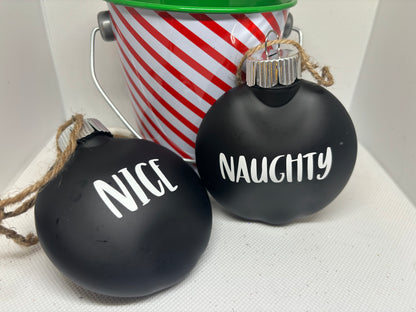 Nice & Naughty Ornament