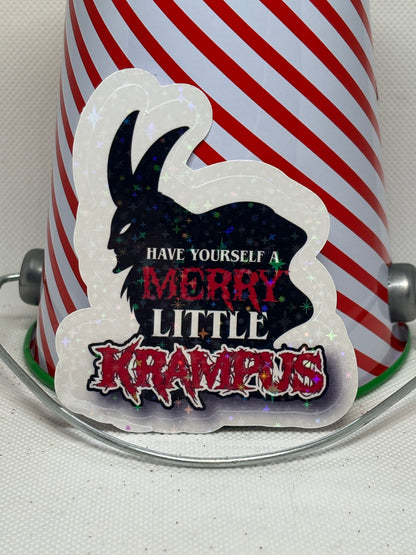 Have Yourself a Merry Little Krampus Sticker