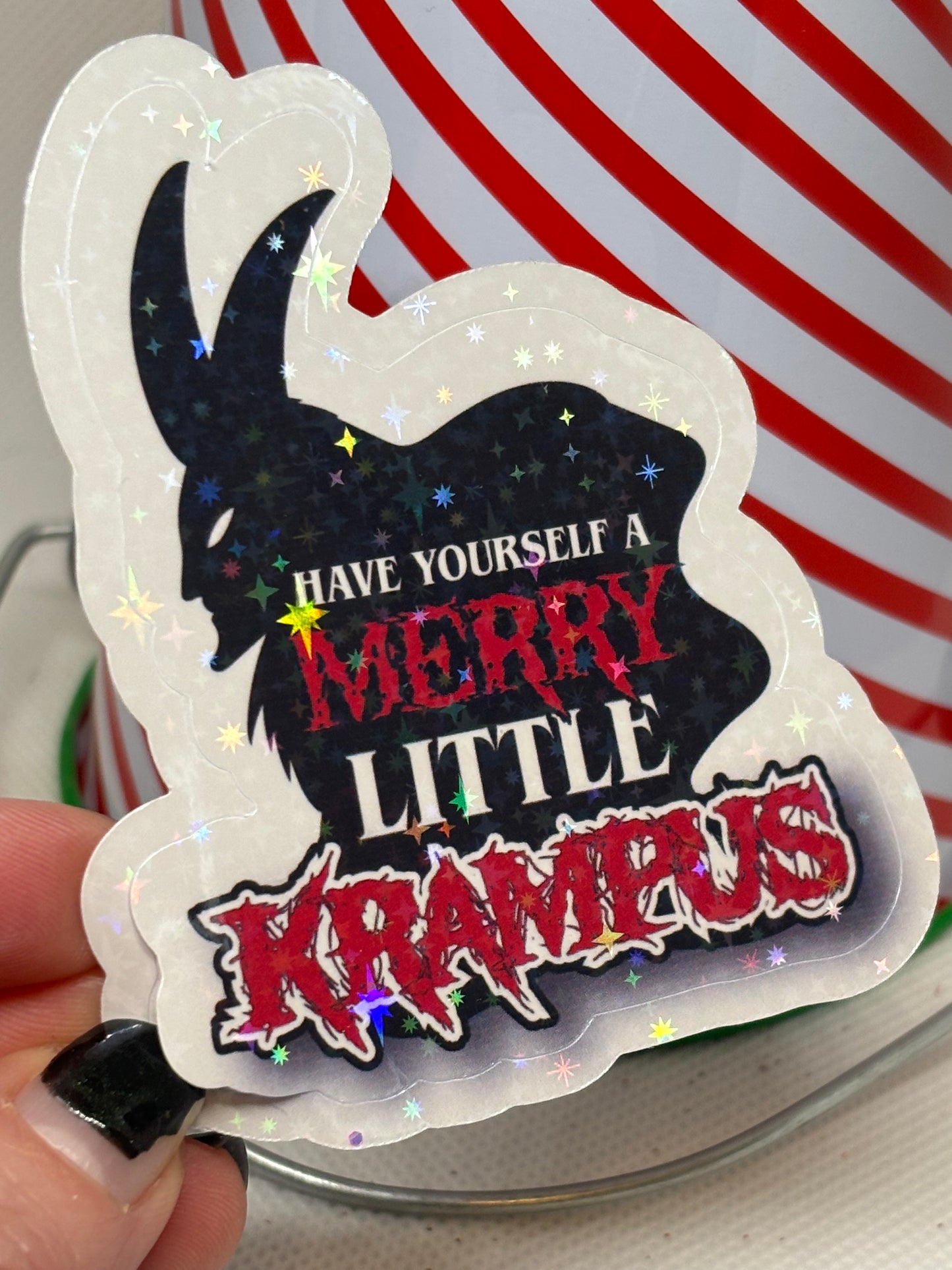 Have Yourself a Merry Little Krampus Sticker