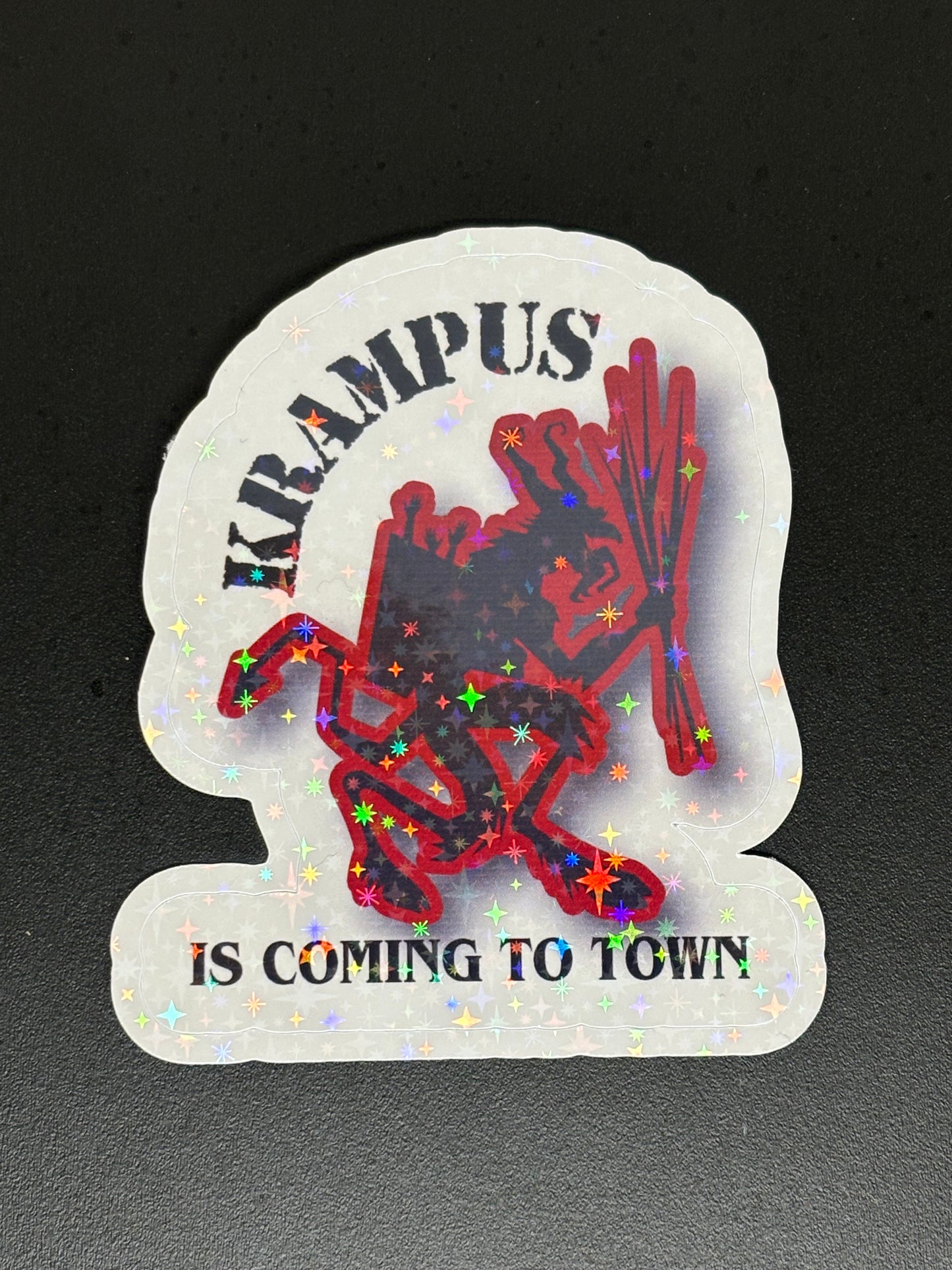 Krampus is Coming to Town Sticker