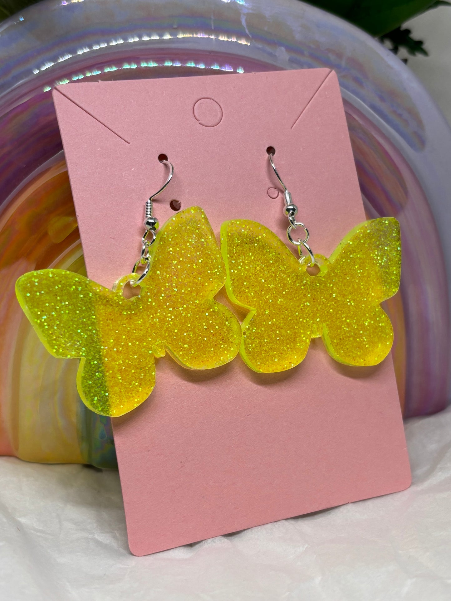 Butterfly Earrings (Yellow)