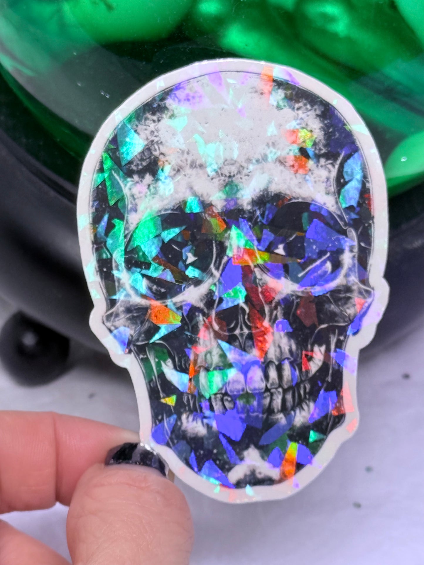 Black Skull Sticker