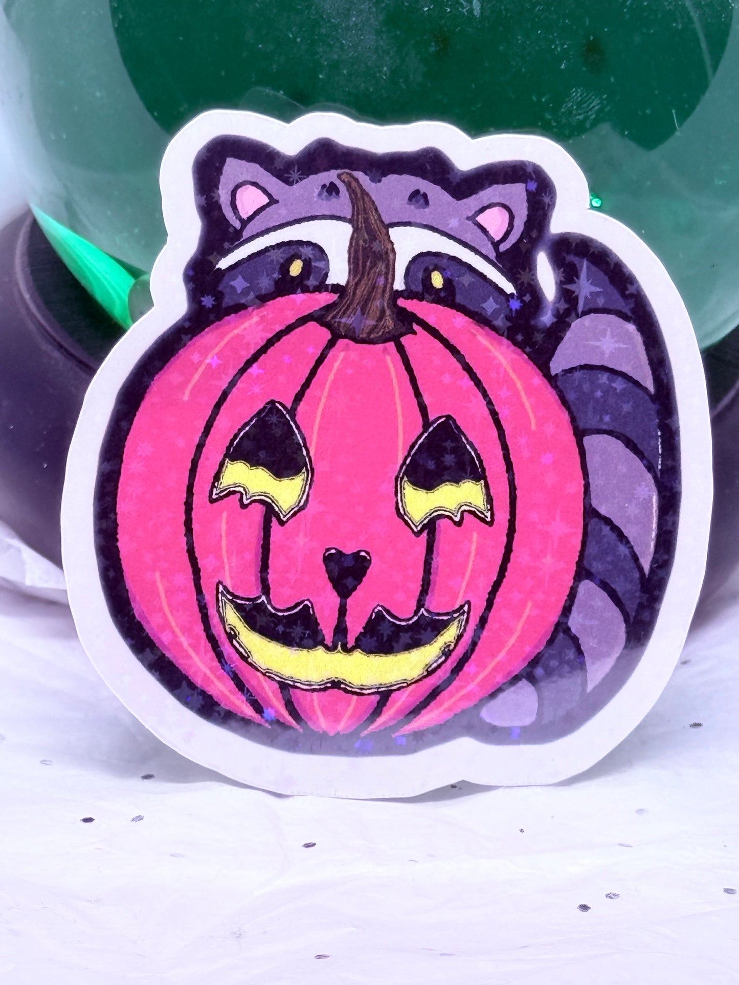 Halloween Trash Panda Sticker
