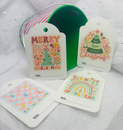 Retro Christmas Gift Tags (12pk)