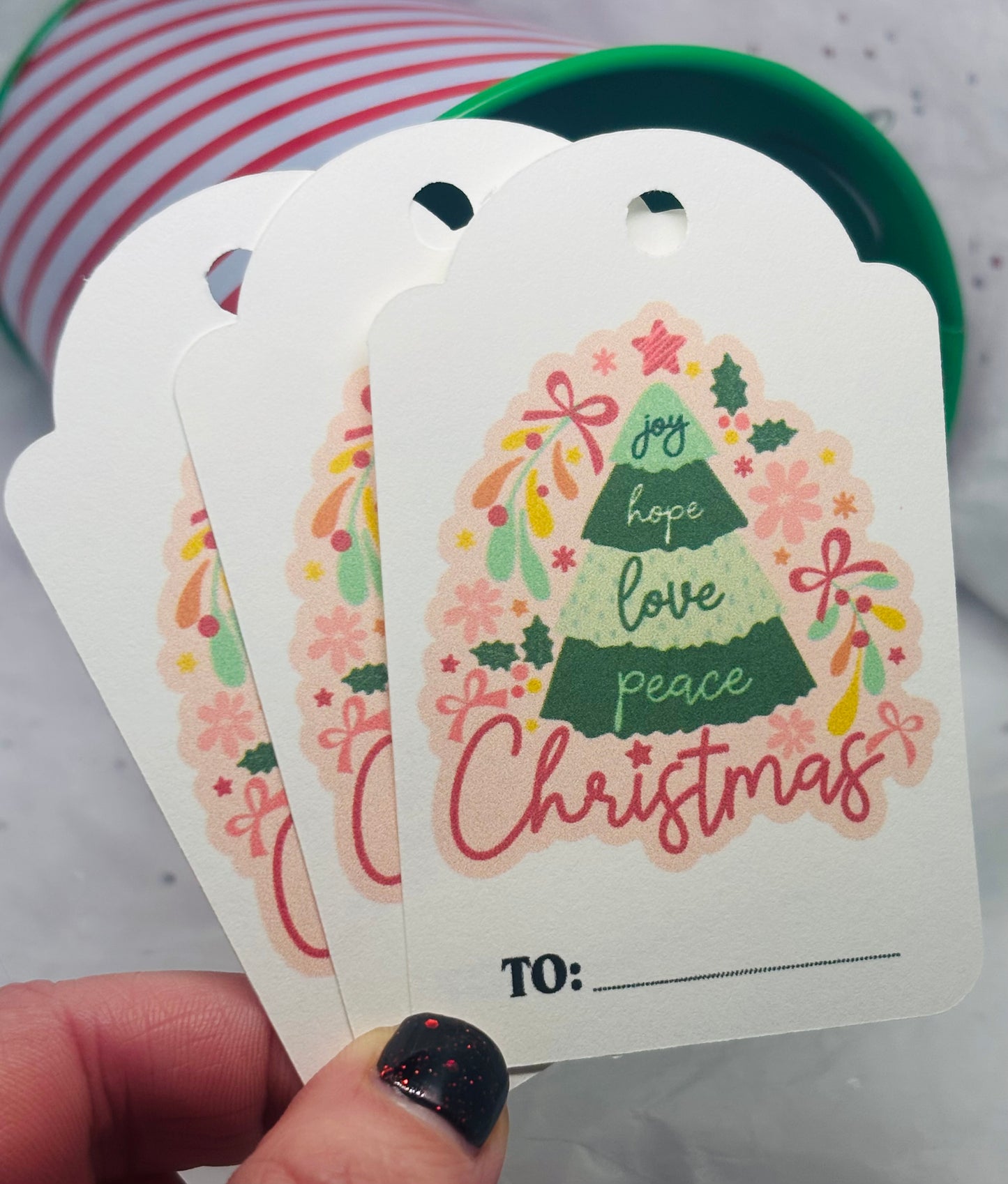 Retro Christmas Gift Tags (12pk)