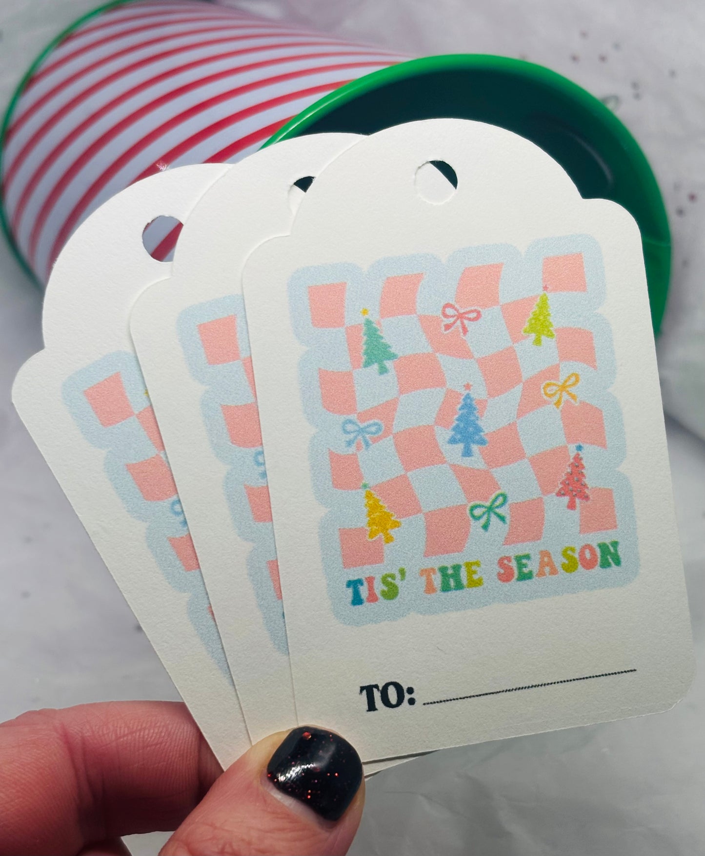 Retro Christmas Gift Tags (12pk)