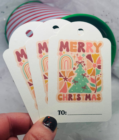 Retro Christmas Gift Tags (12pk)