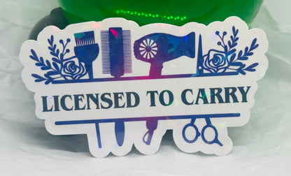 Licensed To Carry Sticker