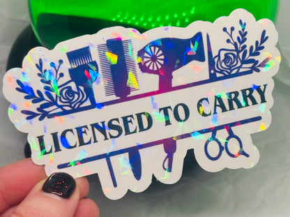 Licensed To Carry Sticker