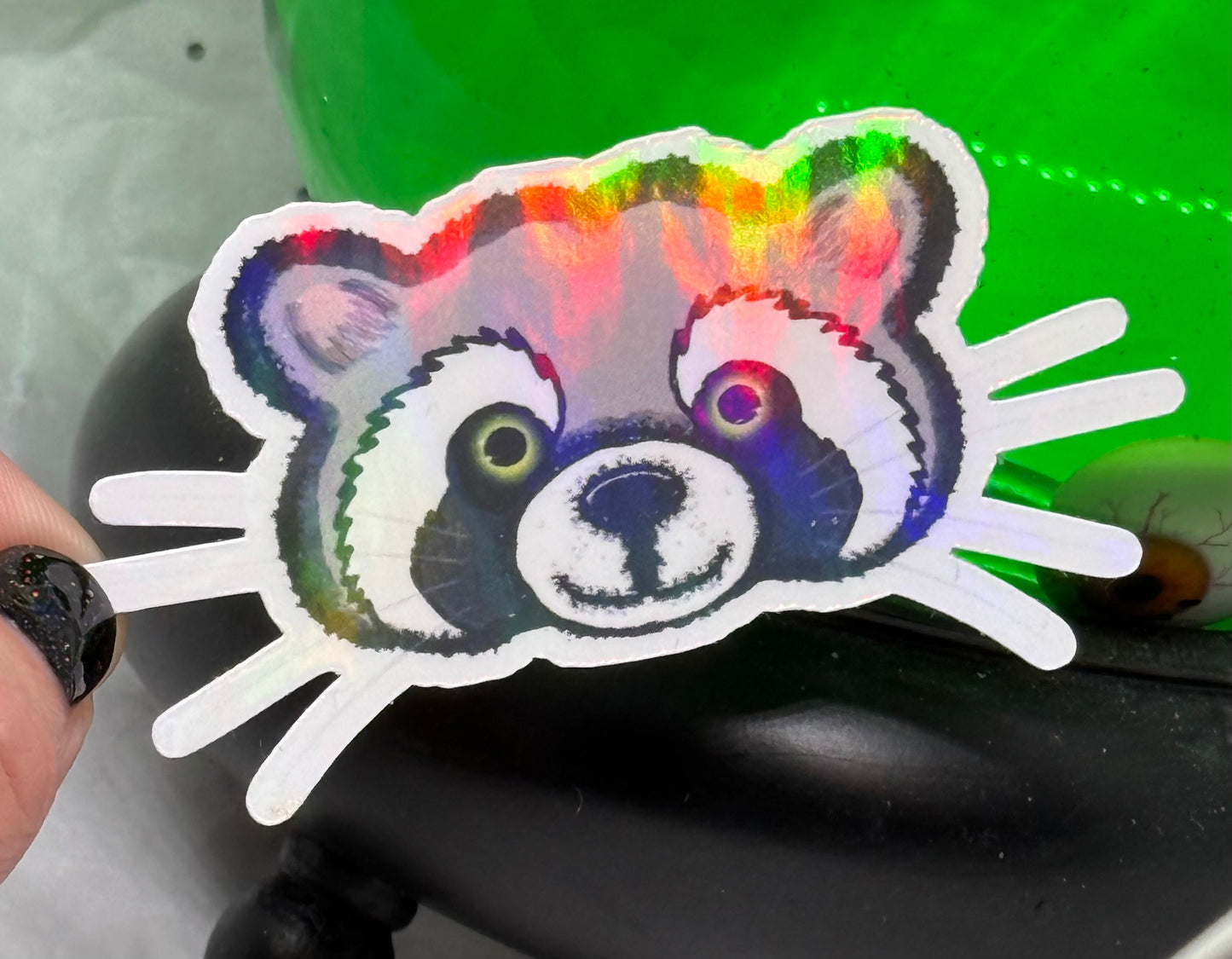 Cute Raccoon Sticker