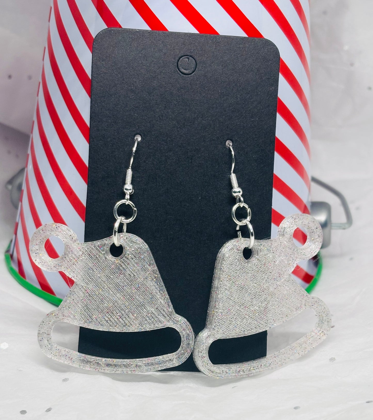 Elf Hat Earrings (Clear Sparkle)