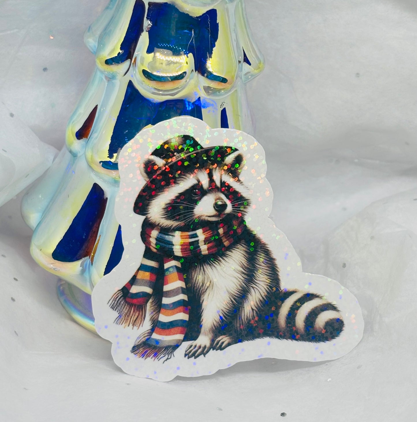 Christmas Trash Panda Sticker