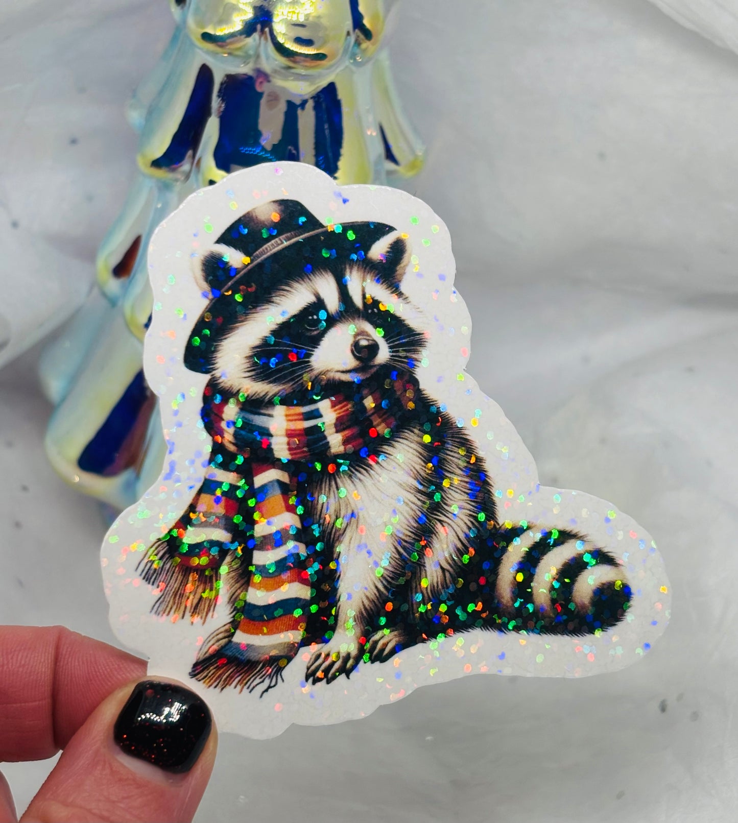 Christmas Trash Panda Sticker