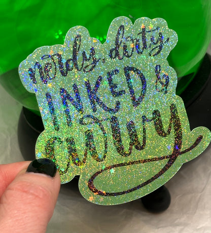 Inked & Curvy Sticker