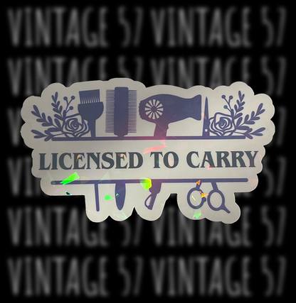 Licensed To Carry Sticker