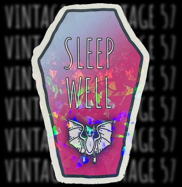 Sleep Well Sticker (Pink)