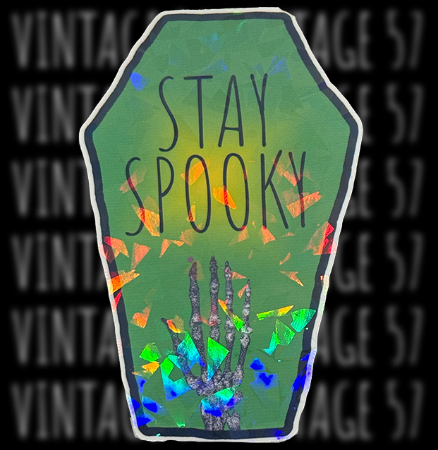Stay Spooky with Skeleton Hand Sticker