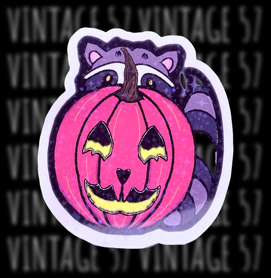 Halloween Trash Panda Sticker
