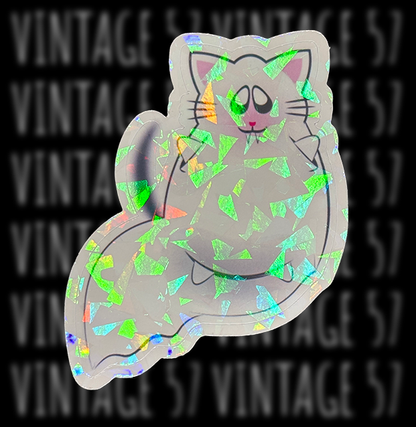Vampire Ghost Cat Sticker