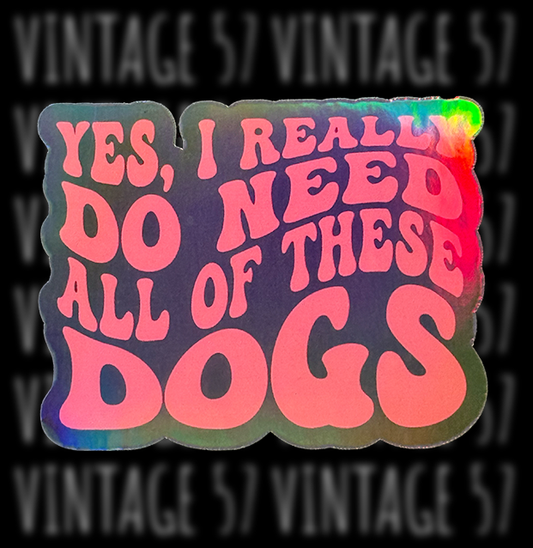 All of the Dogs Sticker