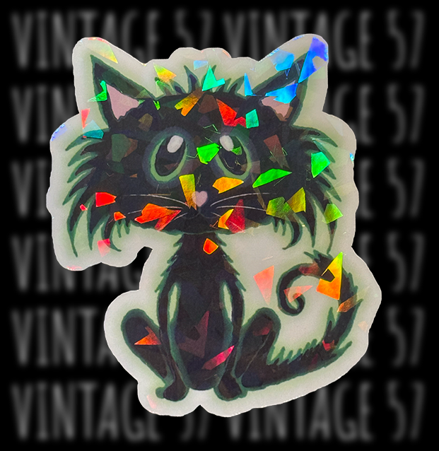 Toxic Black Cat Sticker
