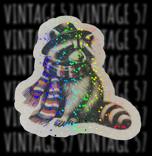 Christmas Trash Panda Sticker